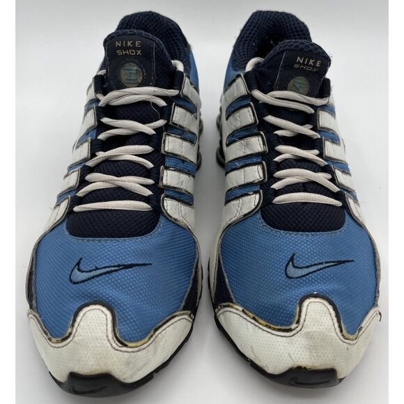 Rare Vintage Nike Shox NZ 305618-445 White Light Blue Navy Shoes Mens Size 10 main image 11